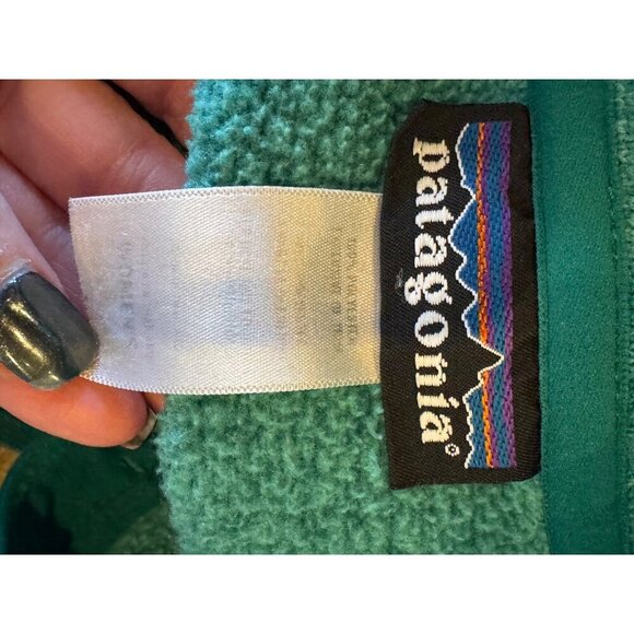 Patagonia Sweater Women Small Green Quarter Zip Better Sweater Pullover Gorpcore - Picture 9 of 11